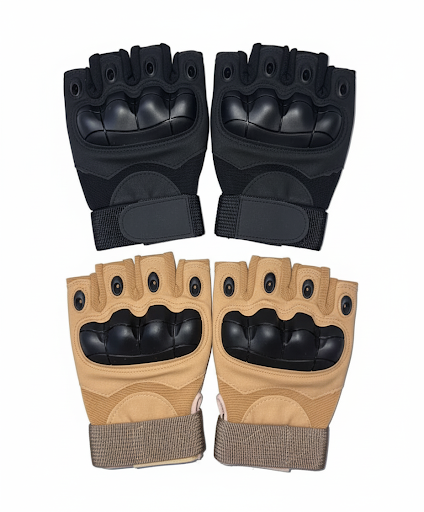 Fingerless tactical gloves
